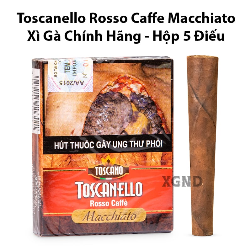 Cigar Mini Toscano Toscanello Rosso Macchiato - Xì Gà Sữa Chính Hãng