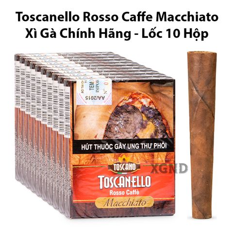 Cigar Mini Toscano Toscanello Rosso Macchiato - Xì Gà Sữa Chính Hãng
