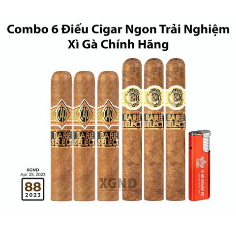 Combo 6 Điếu Cigar Ngon Trải Nghiệm Chính Hãng