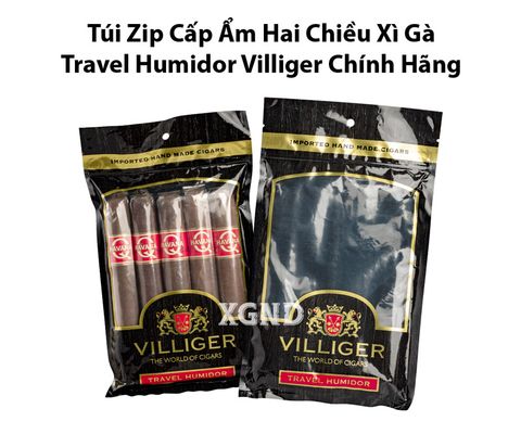 Túi Zip Cấp Ẩm Hai Chiều Xì Gà Travel Humidor Villiger - Phụ Kiện Bảo Quản Cigar