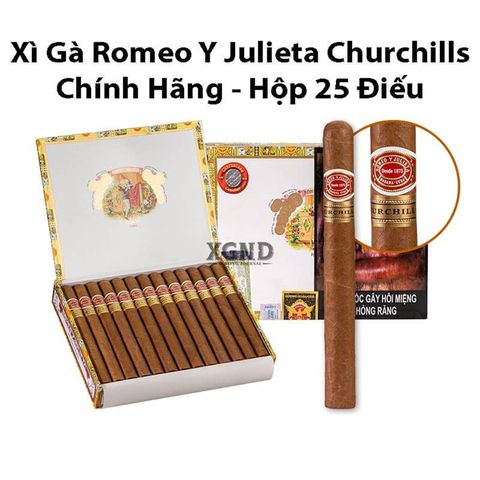Cigar Romeo y Julieta 25 Churchills - Xì Gà Cuba Chính Hãng