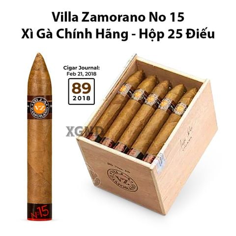 Cigar Villa Zamorano No 15 - Xì Gà Honduras Chính hãng