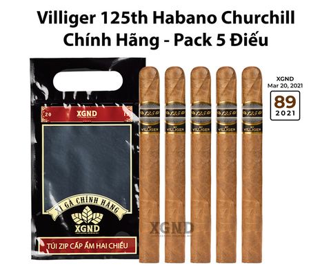 Cigar Villiger 125th Habano Churchill - Xì Gà Chính Hãng