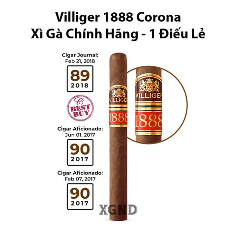 Cigar Villiger 1888 Corona - Xì Gà Dominica Chính Hãng