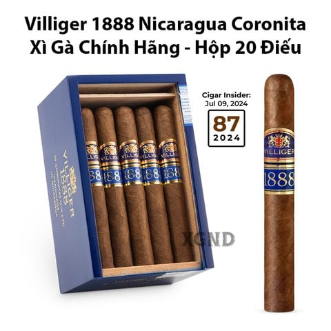 Cigar Villiger 1888 Nicaragua Coronita - Xì Gà Chính Hãng