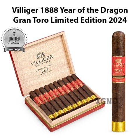 Cigar Villiger 1888 Gran Toro Year Of The Dragon Limited Edition 2024 - Xì Gà Chính Hãng