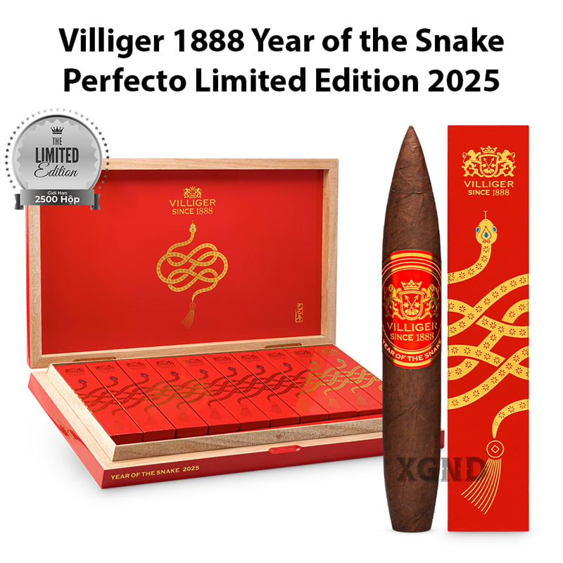Cigar Villiger 1888 Perfecto Year Of The Snake Limited Edition 2025 - Xì Gà Chính Hãng