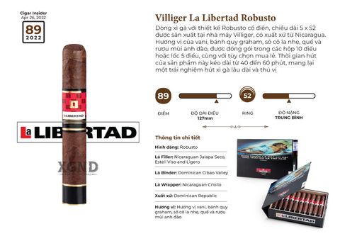 Cigar La Libertad Robusto - Xì Gà Chính Hãng
