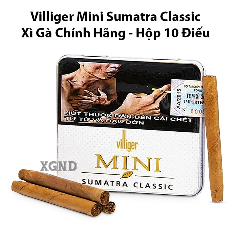 Cigar Villiger Mini Sumatra Classic - Xì gà Mini Đức Chính hãng