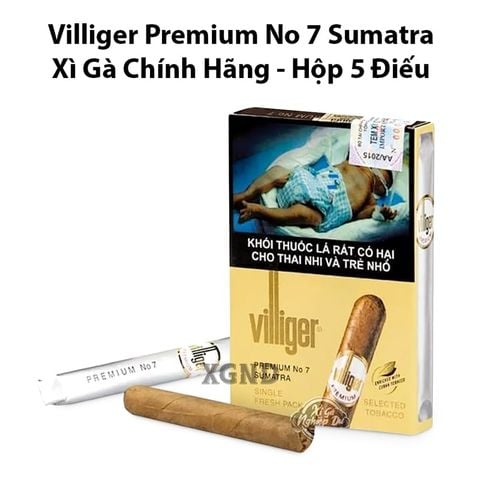 Cigar Villiger Premium No 7 Sumatra - Xì Gà Mini Chính Hãng