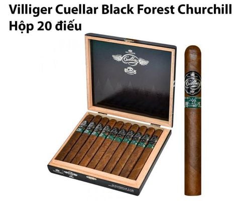 Cigar Villiger Cuellar Black Forest Churchill - Xì Gà Chính Hãng