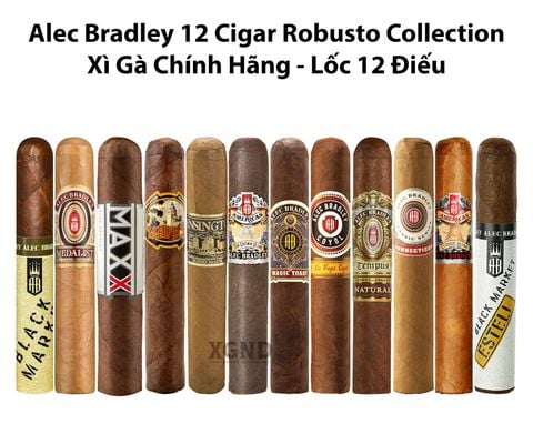 Cigar Alec Bradley 12 Cigar Robusto Collection - Lốc 12 Điếu Xì Gà Chính Hãng