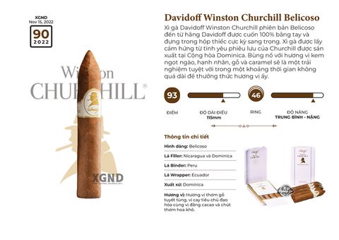 Cigar Davidoff Winston Churchill Belicoso Chính Hãng