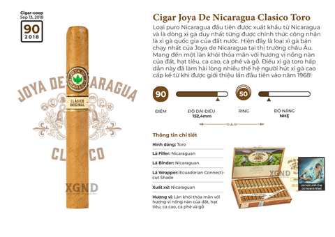 Cigar Joya De Nicaragua Clasico Toro - Xì Gà Chính Hãng