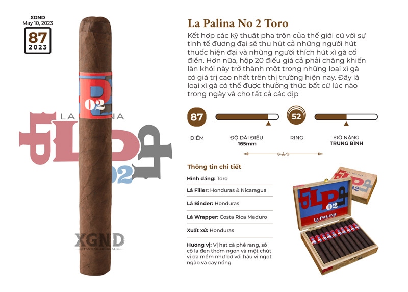 Cigar La Palina No 2 Toro - Xì Gà Chính Hãng