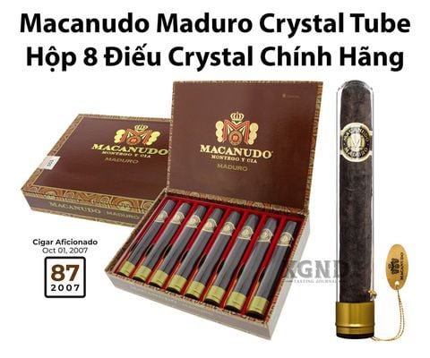 Cigar Macanudo Maduro Crystal Tube - Xì Gà Chính Hãng