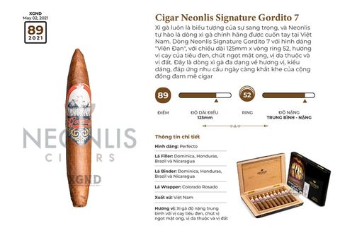Cigar Neonlis Gordito 7 - Xì gà Việt Nam Chính hãng