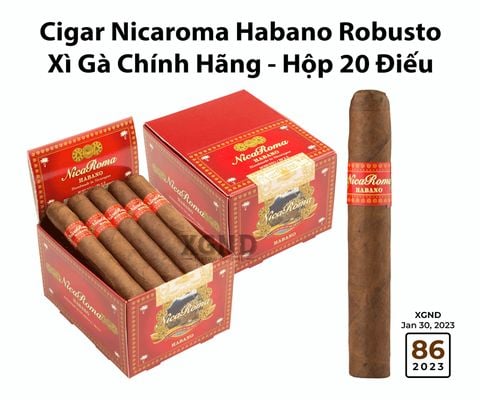 Cigar Nicaroma Habano Robusto - Xì Gà Chính Hãng