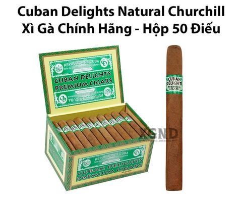 Cigar Cuban Delights Natural Churchill - Xì Gà Chính Hãng