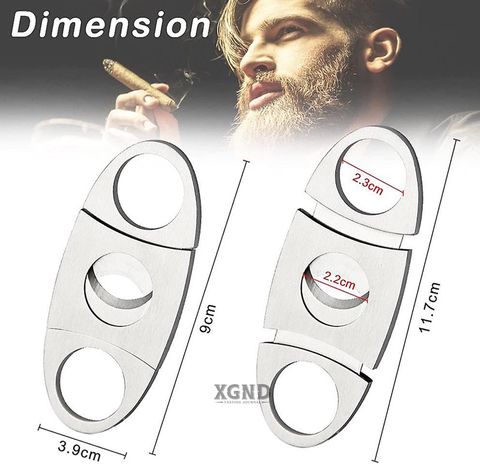 Dao Cắt Xì Gà Inox - Dụng Cụ Cắt Cigar Chính Hãng