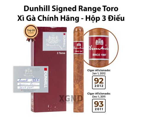 Cigar Dunhill Signed Range Toro - Xì Gà Chính Hãng