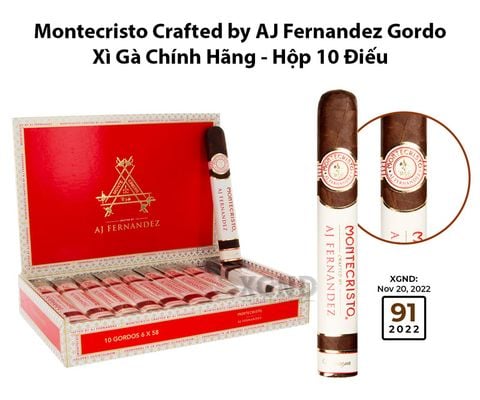 Cigar Montecristo Crafted by AJ Fernandez Gordo - Xì Gà Chính Hãng