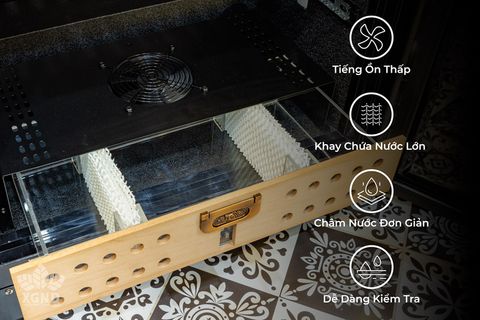 Tủ Bảo Quản Xì Gà XGND JF-288C - Humidor Điện Ủ Cigar Chuyên Dụng