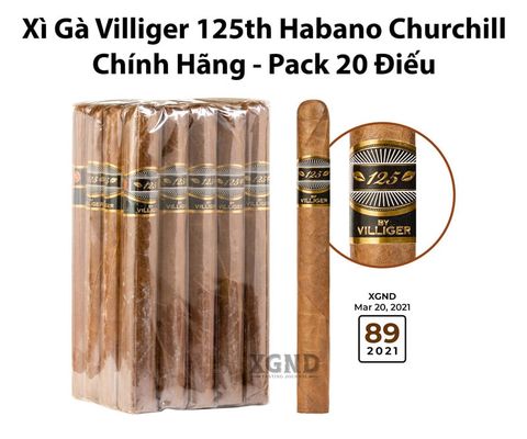 Cigar Villiger 125th Habano Churchill - Xì Gà Chính Hãng