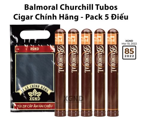 Cigar Balmoral Churchill Tubos - Xì Gà Dominica Chính hãng