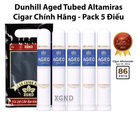 Cigar Dunhill Aged Tubed Altamiras - Hộp Xì Gà Dominica Chính Hãng
