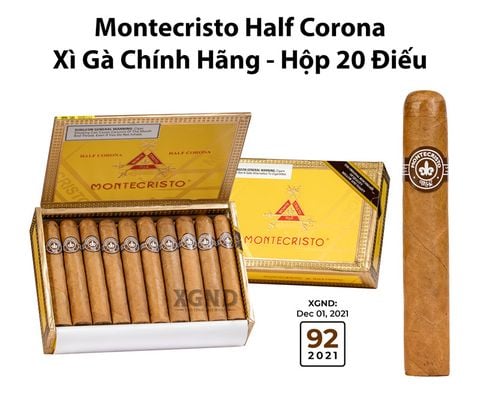 Cigar Montecristo Half Corona - Xì Gà Chính Hãng