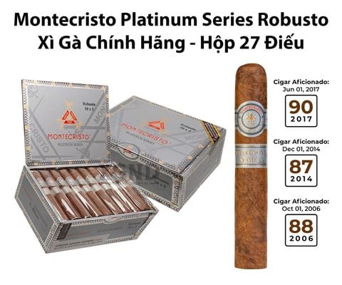 Cigar Montecristo Platinum Series Robusto - Xì Gà Chính Hãng