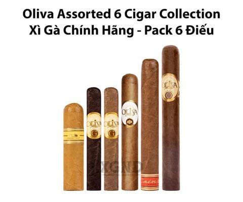 Cigar Oliva Assorted 6 Cigar Collection - Lốc 6 Điếu Xì Gà Chính Hãng