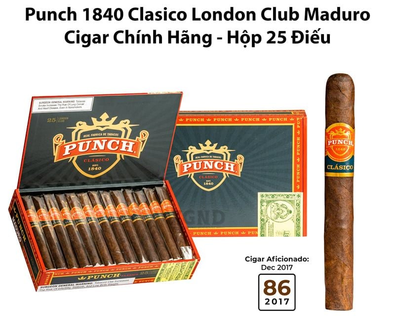 Cigar Punch 1840 London Club Maduro - Xì Gà Chính Hãng