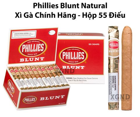 Cigar Phillies Blunt Natural - Xì Gà Chính Hãng