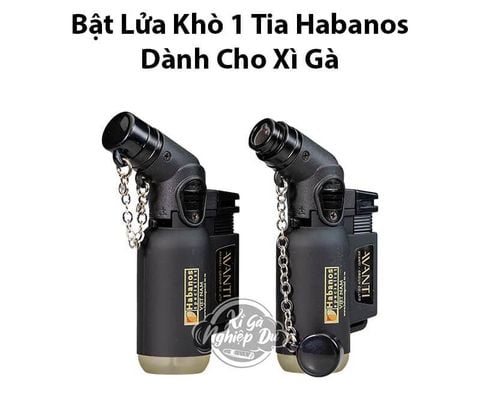 Bật Lửa Khò 1 Tia Habanos - Phụ Kiện Xì Gà Chính Hãng Giá Rẻ