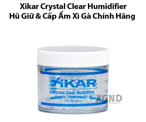 Hũ Cấp Ẩm Xì Gà 70% Xikar Crystal 2oz Chính Hãng