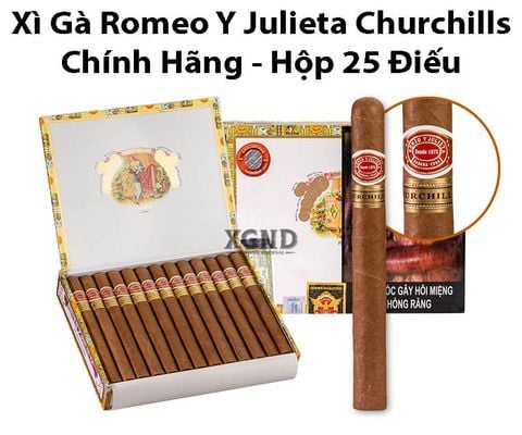 Cigar Romeo y Julieta 25 Churchills - Xì Gà Cuba Chính Hãng