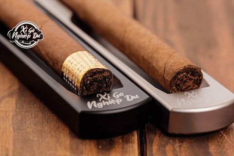Gạt Tàn Xì Gà Đơn Kim Loại Nguyên Khối - Gạt Tàn Cigar Cho 1 Người