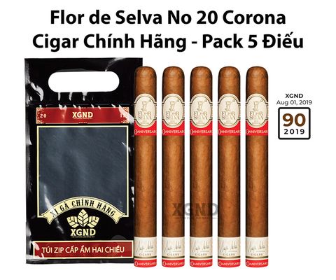 Cigar Flor De Selva No 20 Petit Corona - Xì Gà Chính Hãng