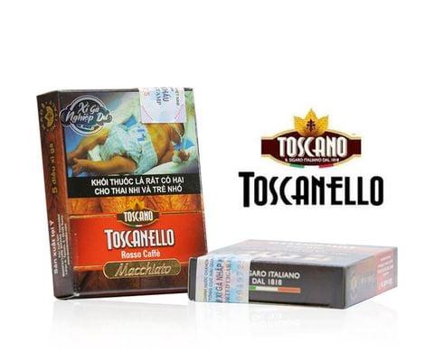 Cigar Mini Toscano Toscanello Rosso Macchiato - Xì Gà Sữa Chính Hãng