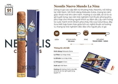 Cigar Neonlis Nuevo Mundo La Nina - Xì gà Việt Nam Chính hãng