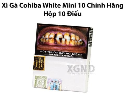 Cigar Cohiba Mini White Hộp 10 Điếu - Xì Gà Cuba Chính Hãng