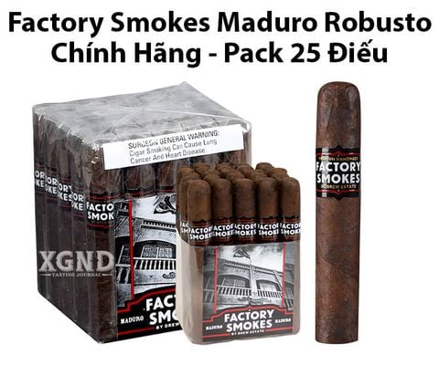 Cigar Factory Smokes Maduro Robusto - Xì Gà Chính Hãng