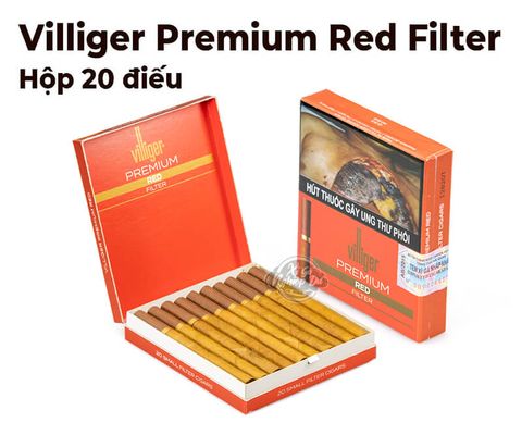 Cigar Villiger Premium Red Filter - Xì Gà Mini Chính Hãng