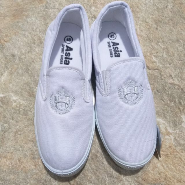 Giày bata trắng, giày lười, giày vải xỏ không dây Asia – Vật Tư Thiết Bị CPT