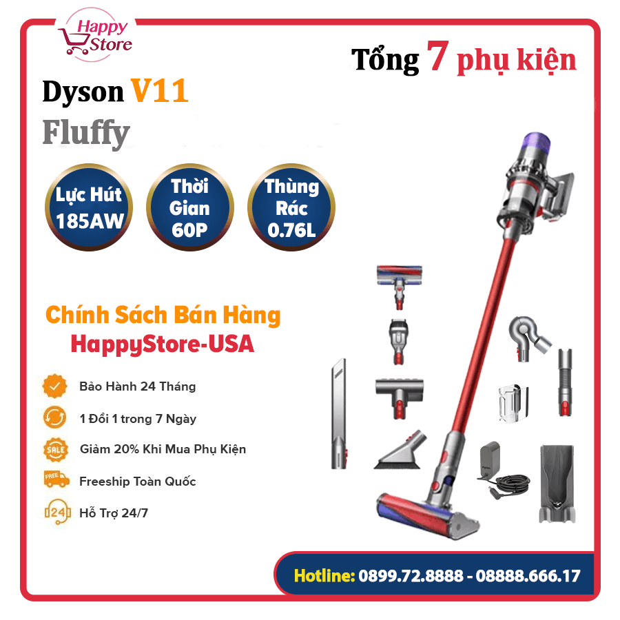 Máy hút bụi Dyson V11™ Fluffy Chính Hãng