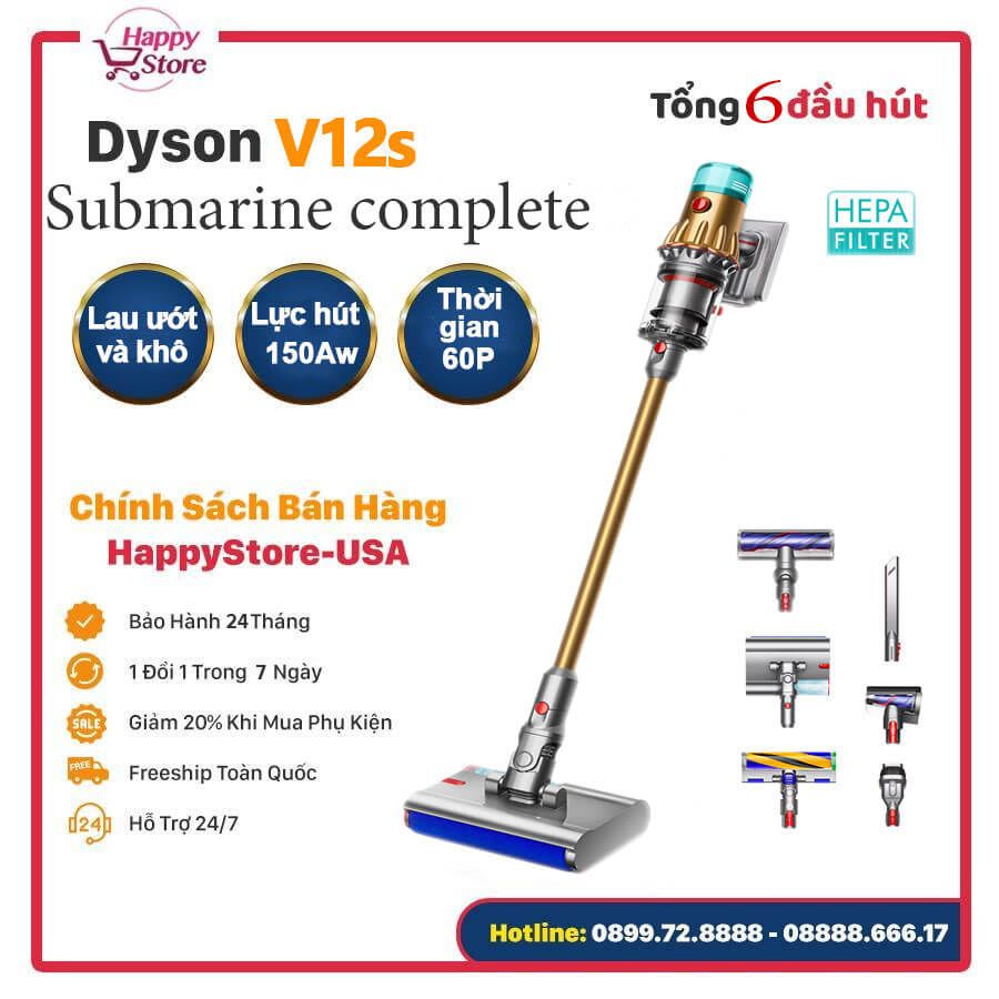 Máy hút bụi LAU NHÀ Dyson V12s Detect Slim Submarine Complete