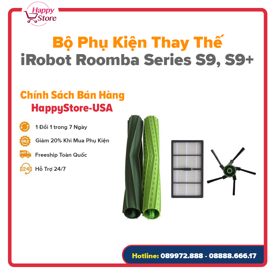 Bộ phụ kiện thay thế cho Robot hút bụi iRobot Roomba Series S9, S9+