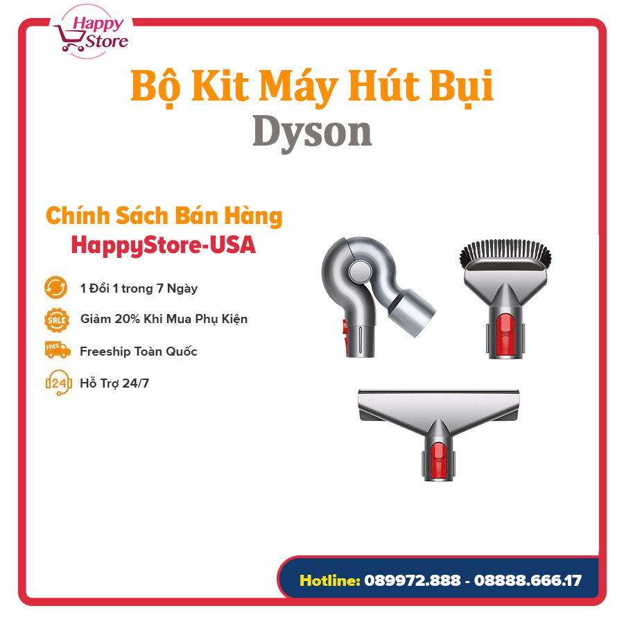 [PHỤ KIỆN CHÍNH HÃNG] Bộ Kit Máy Hút Bụi Dyson